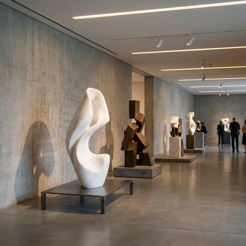 极简雕塑空间展现场